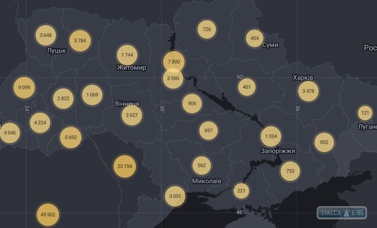 71 случай коронавируса выявлен за сутки в Одесской области