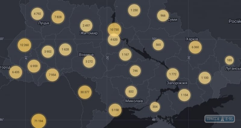 1616 случаев коронавируса выявлены за сутки в Украине, 96 - в Одесской области