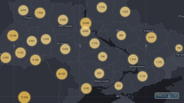 1967 случаев коронавируса выявлены за сутки в Украине, 123 - в Одесской области