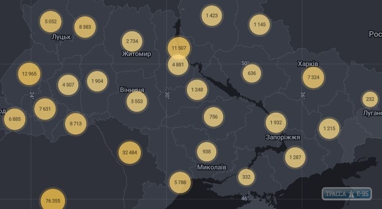 2328 случаев коронавируса выявлены за сутки в Украине, 210 - в Одесской области