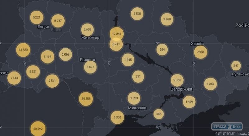 1670 случаев коронавируса выявлены за сутки в Украине, 186 - в Одесской области