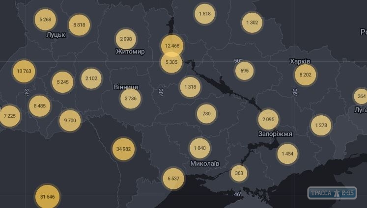 1974 случая коронавируса выявлены за сутки в Украине, 185 - в Одесской области