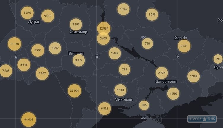 2438 случаев коронавируса выявлены за сутки в Украине, 170 - в Одесской области