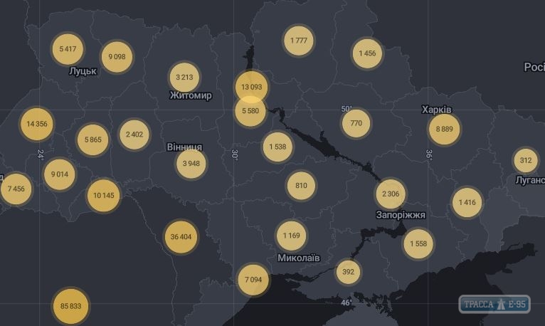 2096 случаев коронавируса выявлены за сутки в Украине, 173 - в Одесской области