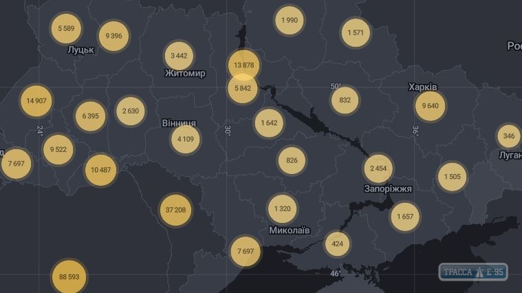 2495 случаев коронавируса выявлены за сутки в Украине, 203 - в Одесской области