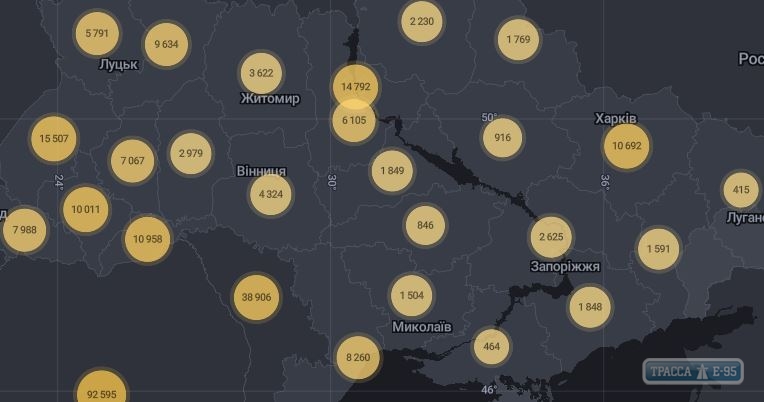 222 случая коронавируса выявлены за сутки в Одесской области