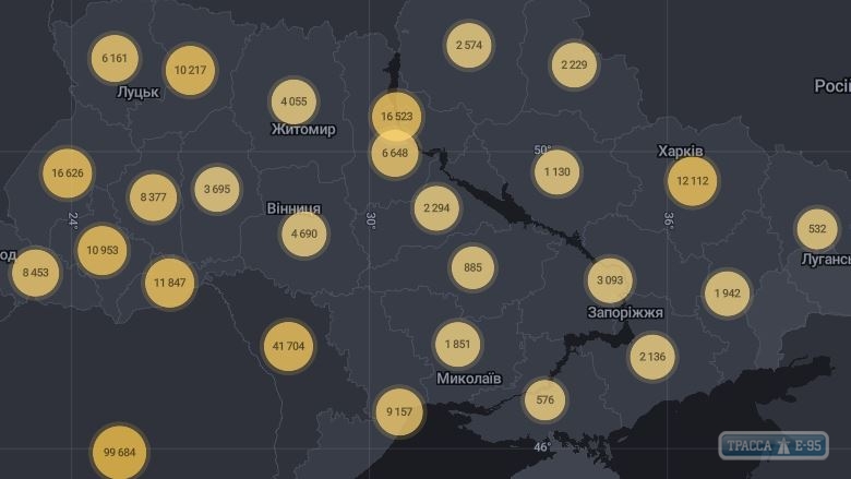 283 случая коронавируса выявлены за сутки в Одесской области