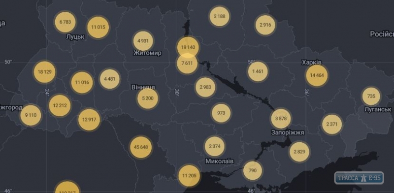 281 случай коронавируса выявлен за сутки в Одесской области