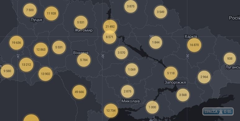 264 случая коронавируса выявлены за сутки в Одесской области