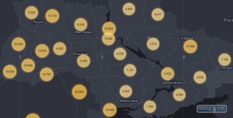 280 случев коронавируса выявлены за сутки в Одесской области, в Украине новый антирекорд