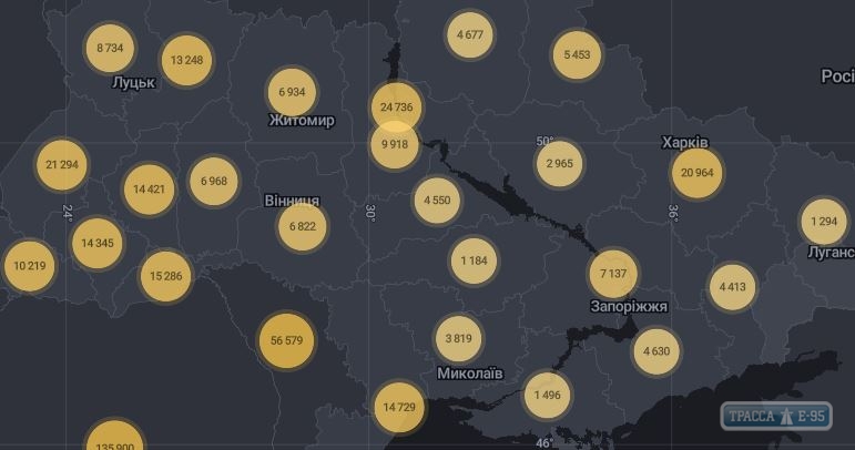 190 случаев коронавируса выявлены за сутки в Одесской области