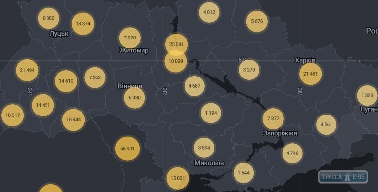 292 случая коронавируса выявлены за сутки в Одесской области