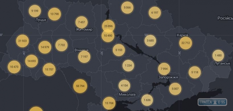 367 случаев коронавируса выявлены за сутки в Одесской области