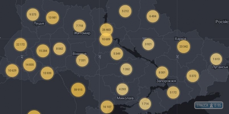 403 случая коронавируса выявлены за сутки в Одесской области