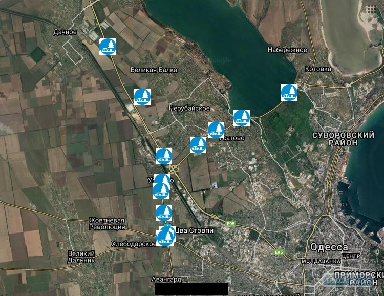 Дорожники опубликовали места для отстоя транспорта в непогоду на дорогах Одесского региона
