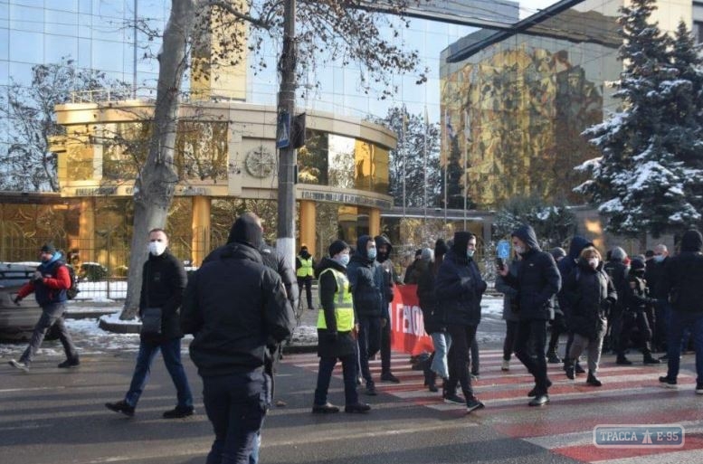 Акция против повышения тарифов состоялась в Одессе