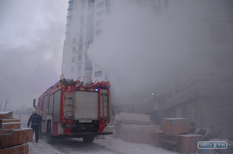 Мужчина погиб в Одессе в результате пожара в недостроенной высотке