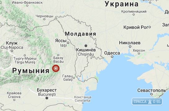 Землетрясение произошло возле Одесской области