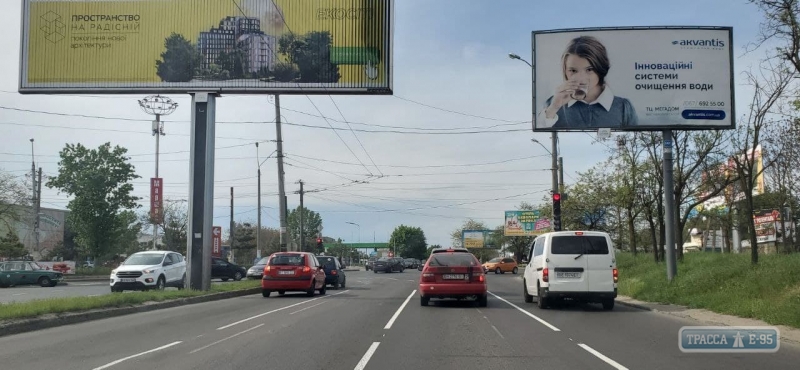 Схема движения изменена на оживленном перекрестке в Одессе