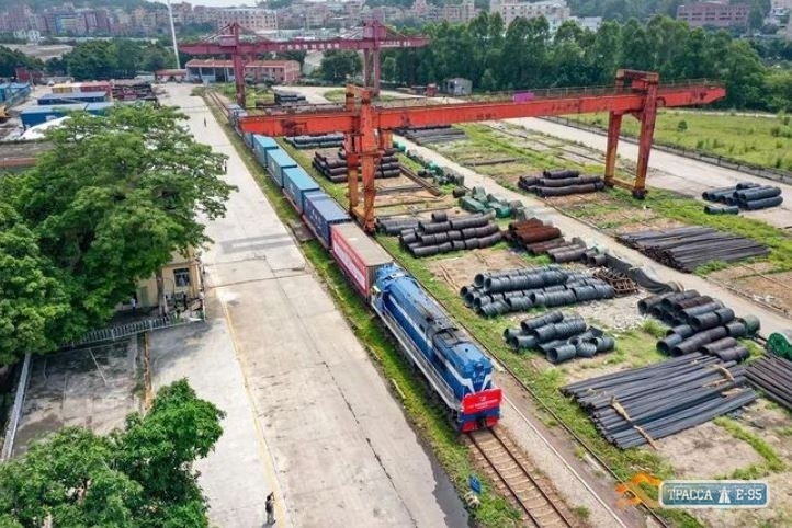Впервые поезд из китайского Гуанчжоу доставил груз в Одесскую область
