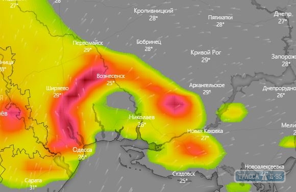 Погода испортится днем в Одессе 