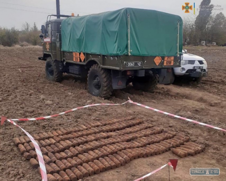 Рабочие наткнулись под Измаилом на арсенал снарядов