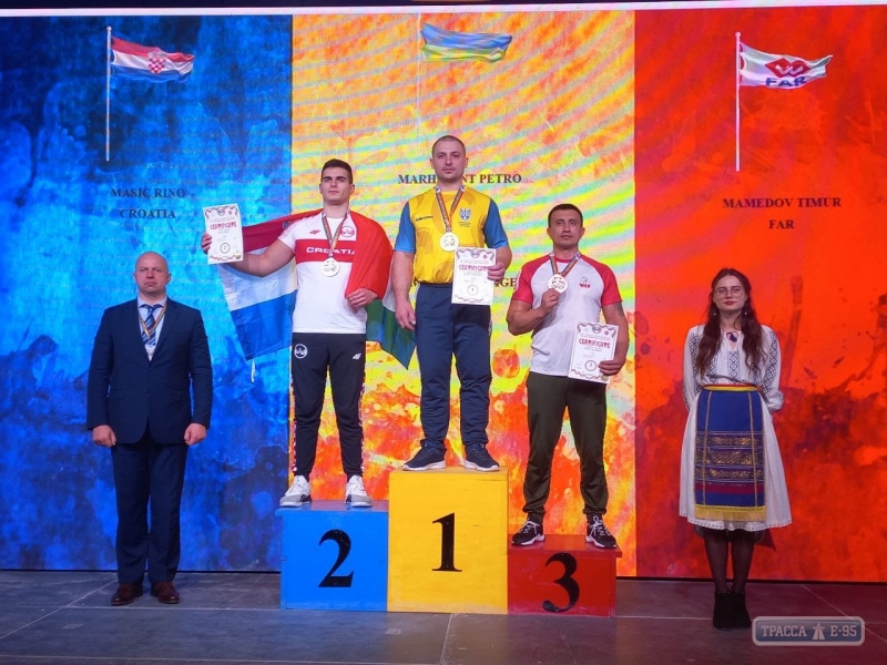 Спортсмен из Одесской области стал чемпионом мира по армрестлингу. Видео 