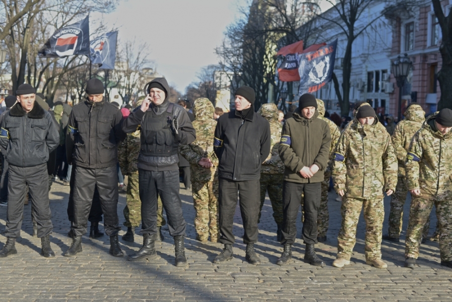 Евромайдановцы сорвали марш против роста тарифов на маршрутки (фото)