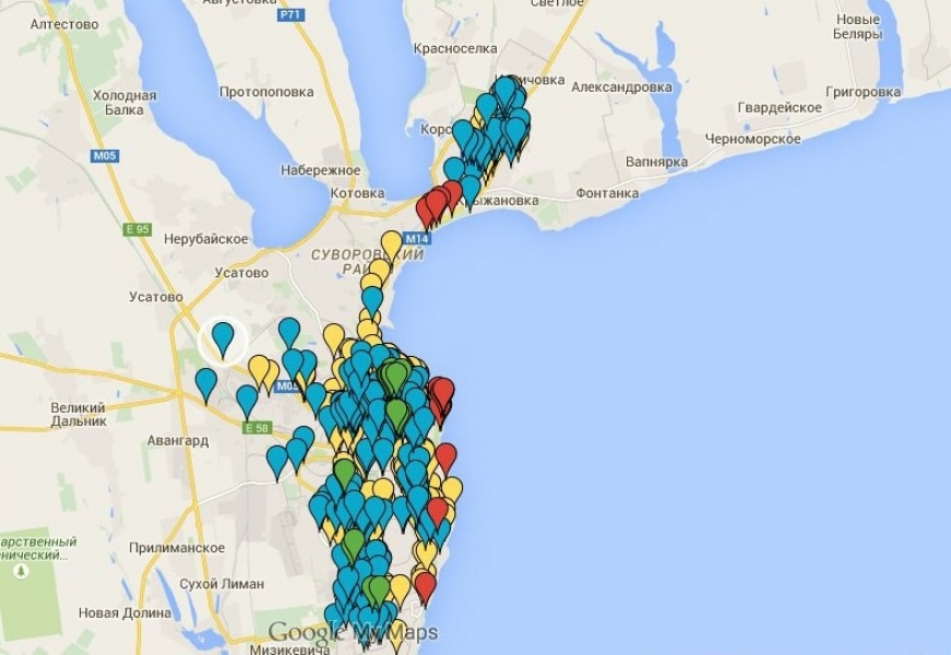 Интерактивная карта парковок появилась в Одессе