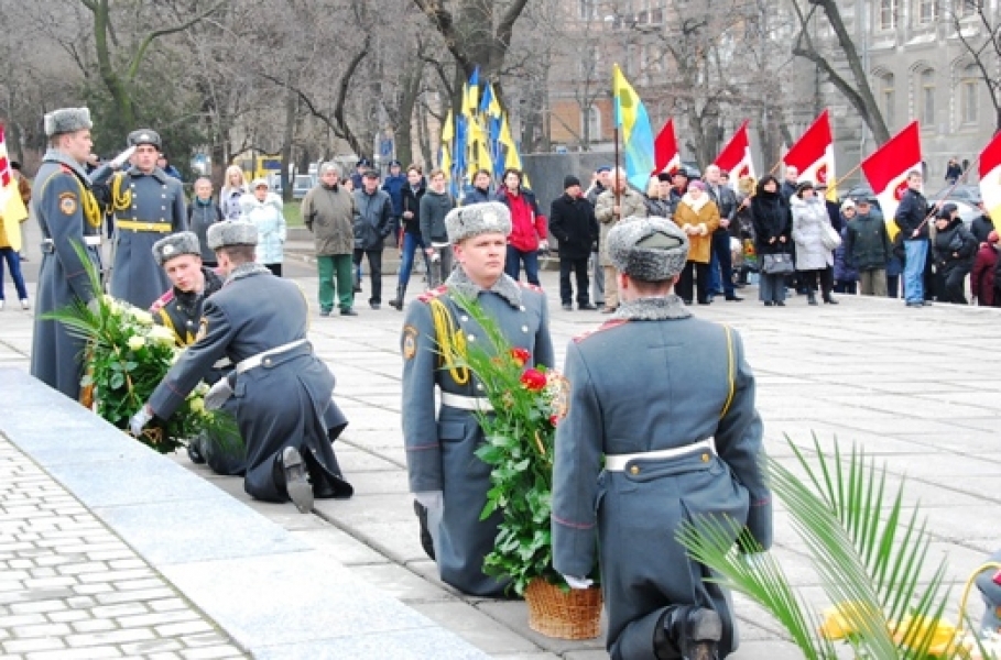 Одесситы отмечают день рождения Тараса Шевченко 