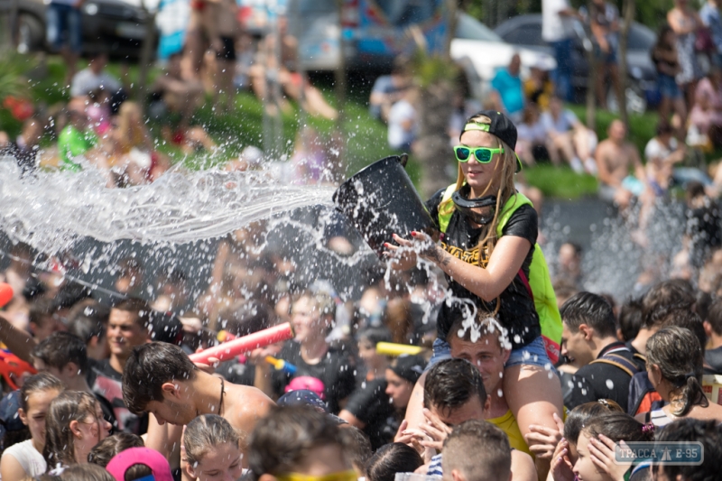 Массовая водная битва прошла в Одессе